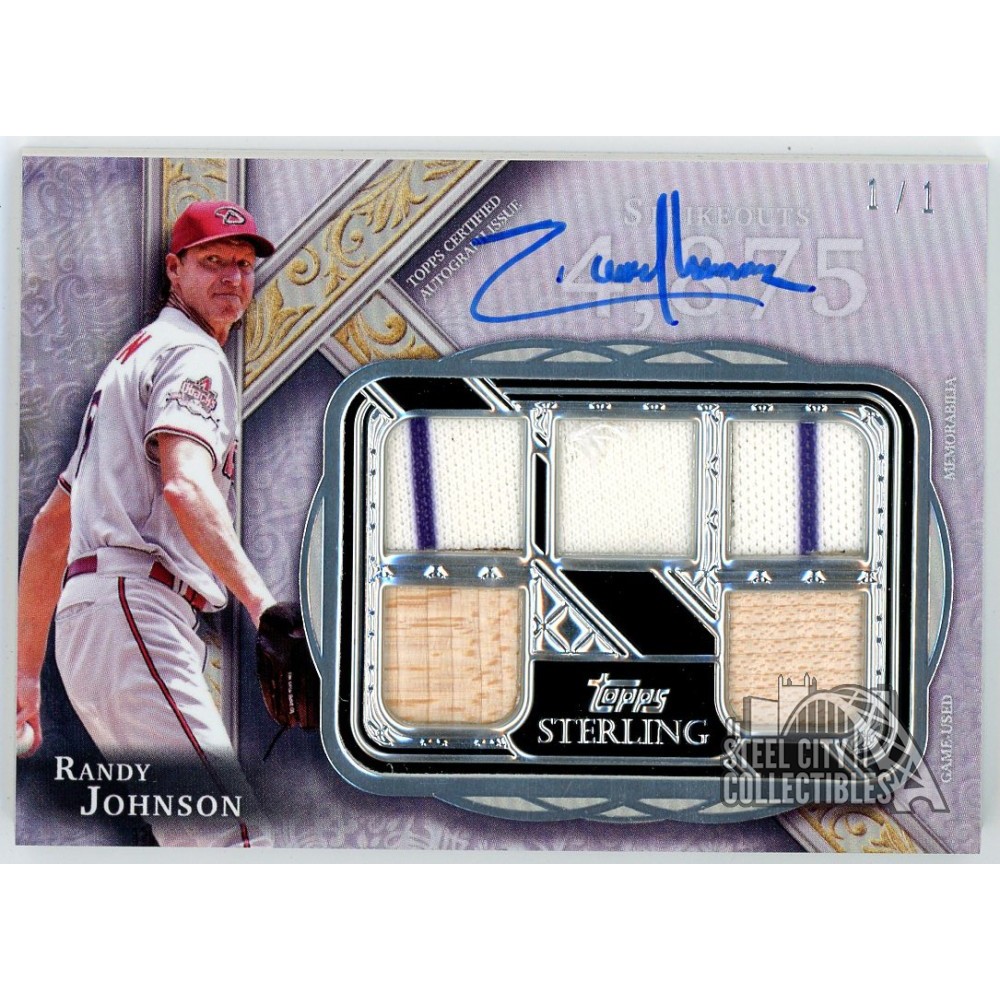 Randy Johnson 2022 Topps Sterling Strikes 5 Relic Autograph Card
