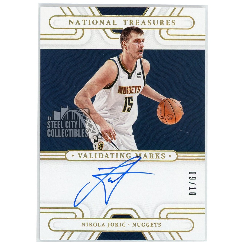 Nikola Jokic 2021-22 Panini National Treasures Validating Marks