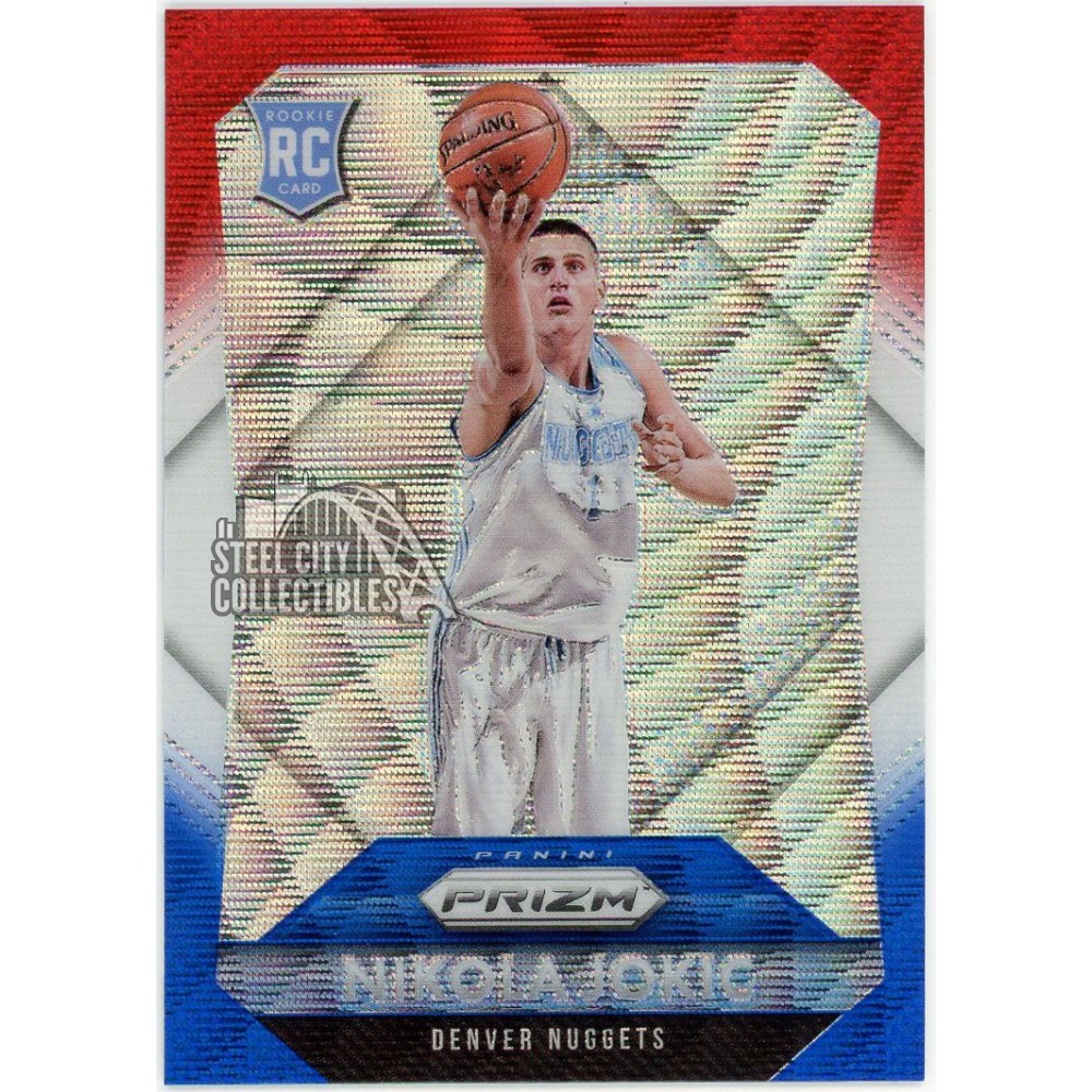 Nikola Jokic 2015-16 Panini Prizm Red White Blue Rookie Card #335