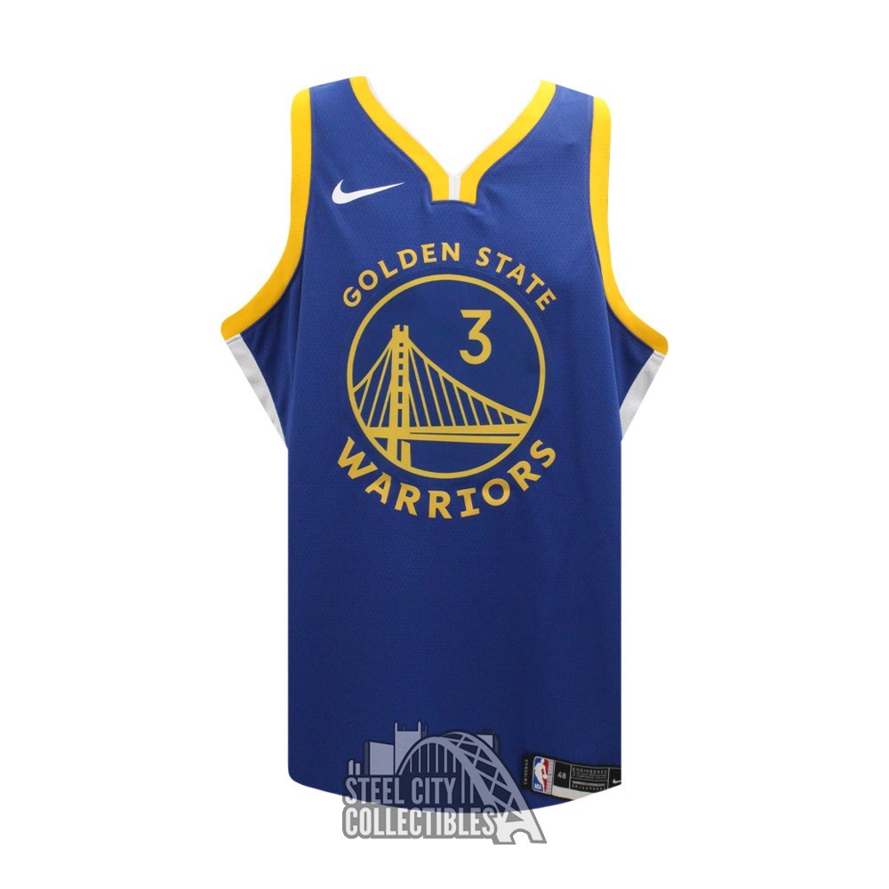 Jordan Poole Autographed Golden State Blue Swingman Jersey - BAS