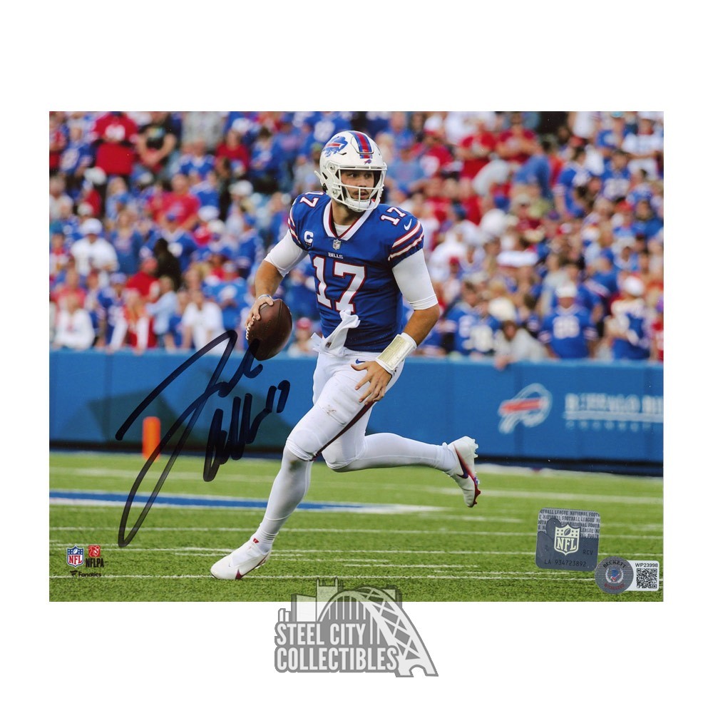 Josh Allen Autograph Buffalo 8x10 Football Photo - BAS
