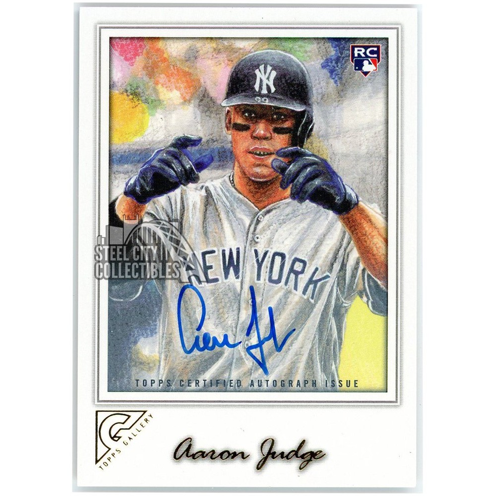 Aaron Judge 2017 Topps Gallery Rookie Autograph Card #117 | Steel 