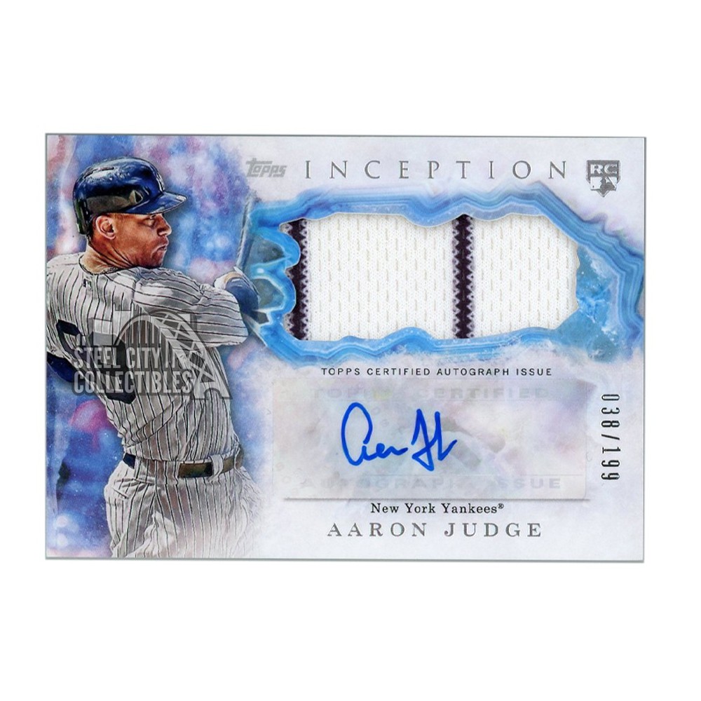 signed aaron judge rookie card