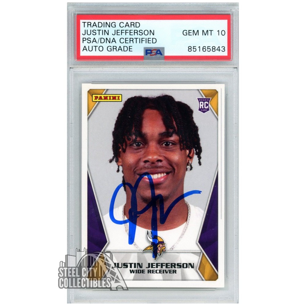 Justin Jefferson 2020 Panini NFL Sticker & Card Collection Autograph