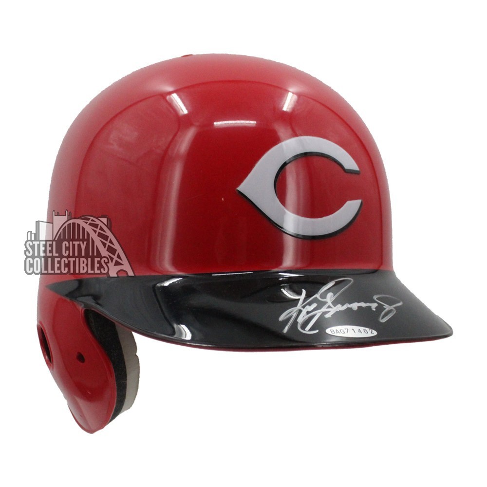 Ken Griffey Jr Autographed Cincinnati Full Size Baseball Helmet - UDA