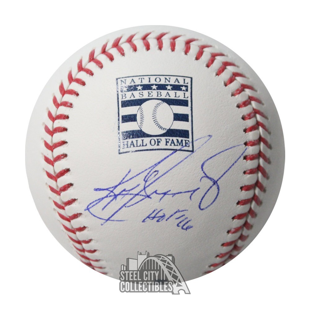 Ken Griffey Jr Autographed Hall of Fame HOF 16 Signed Baseball