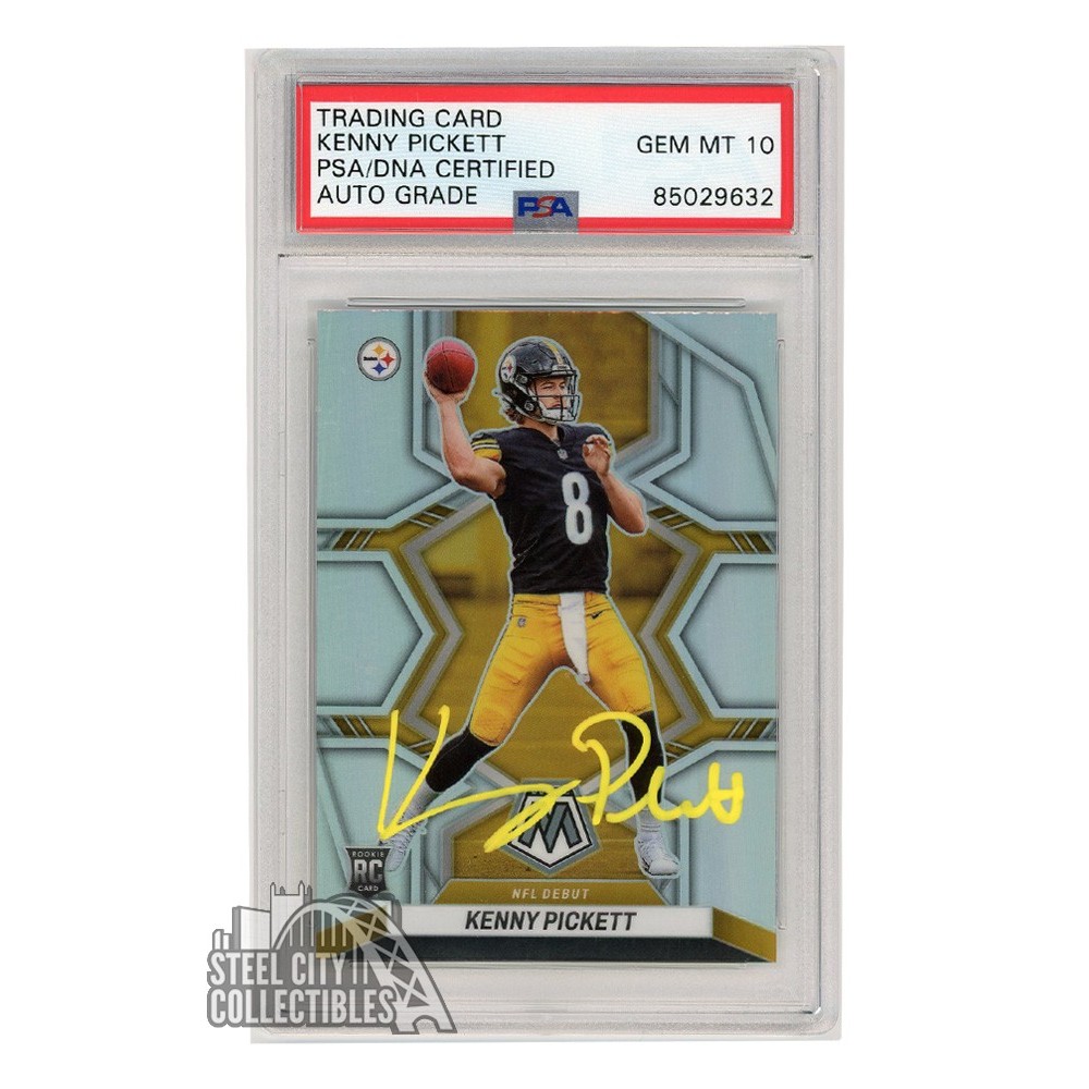 Kenny Pickett 2022 Panini Mosaic Silver NFL Debut Autograph Rookie Card