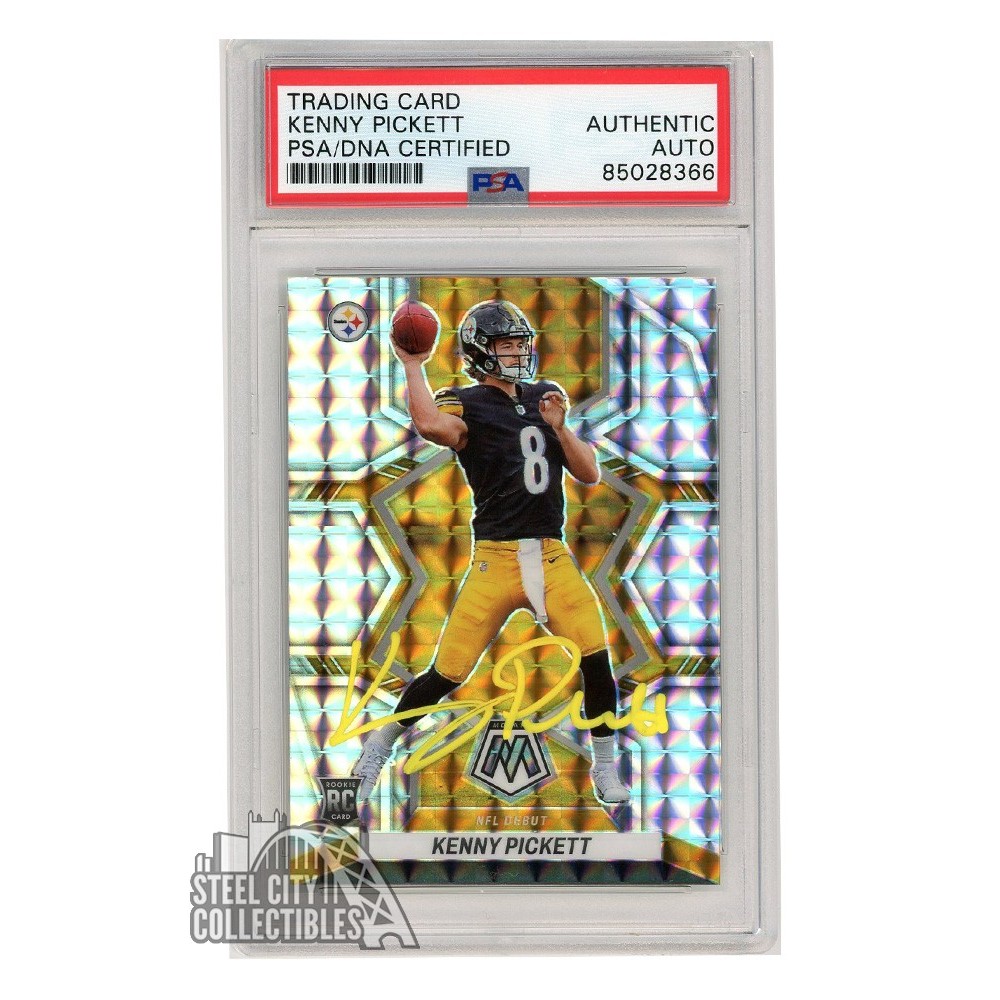 Kenny Pickett 2022 Panini Mosaic Silver Mosaic NFL Debut Autograph