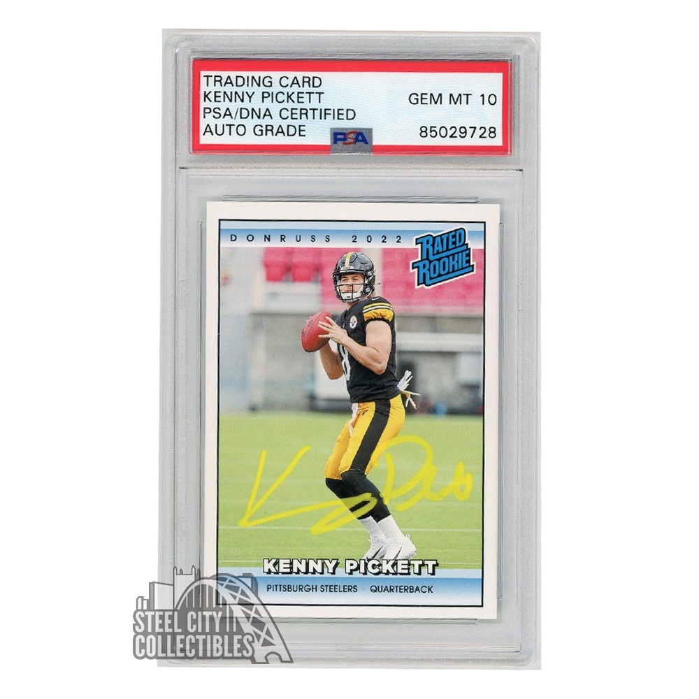 Kenny Pickett 2022 Panini Instant Autograph Rookie Card RR11 PSA/DNA 10 (Yellow) Steel City