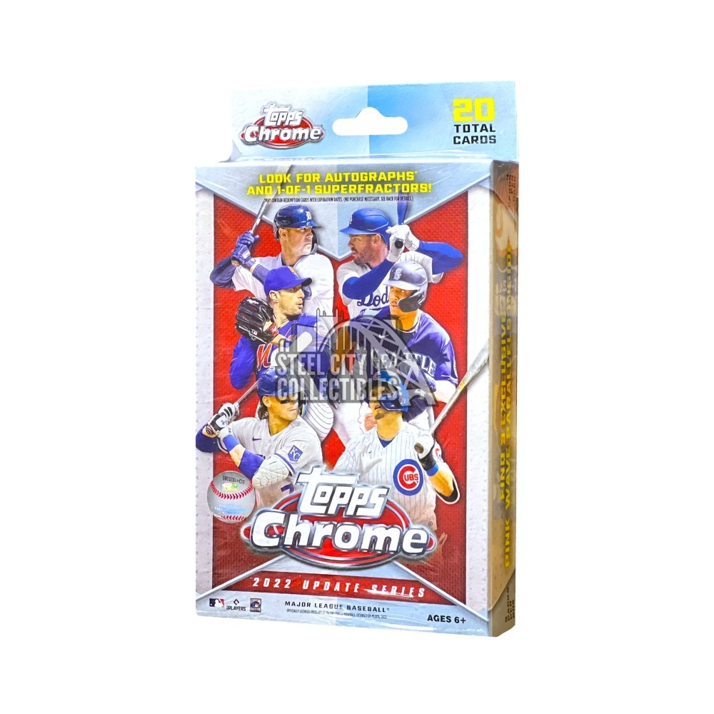 2022 Topps Chrome Update Series Baseball Hanger Box (Pink Wave
