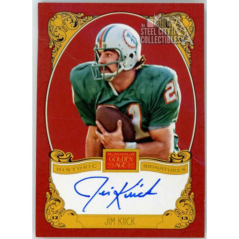 Jim Kiick 2013 Panini Golden Age Historic Autograph Card #JK