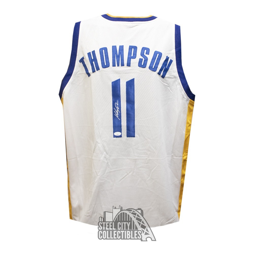 Klay Thompson Autographed Golden State Custom Basketball Jersey