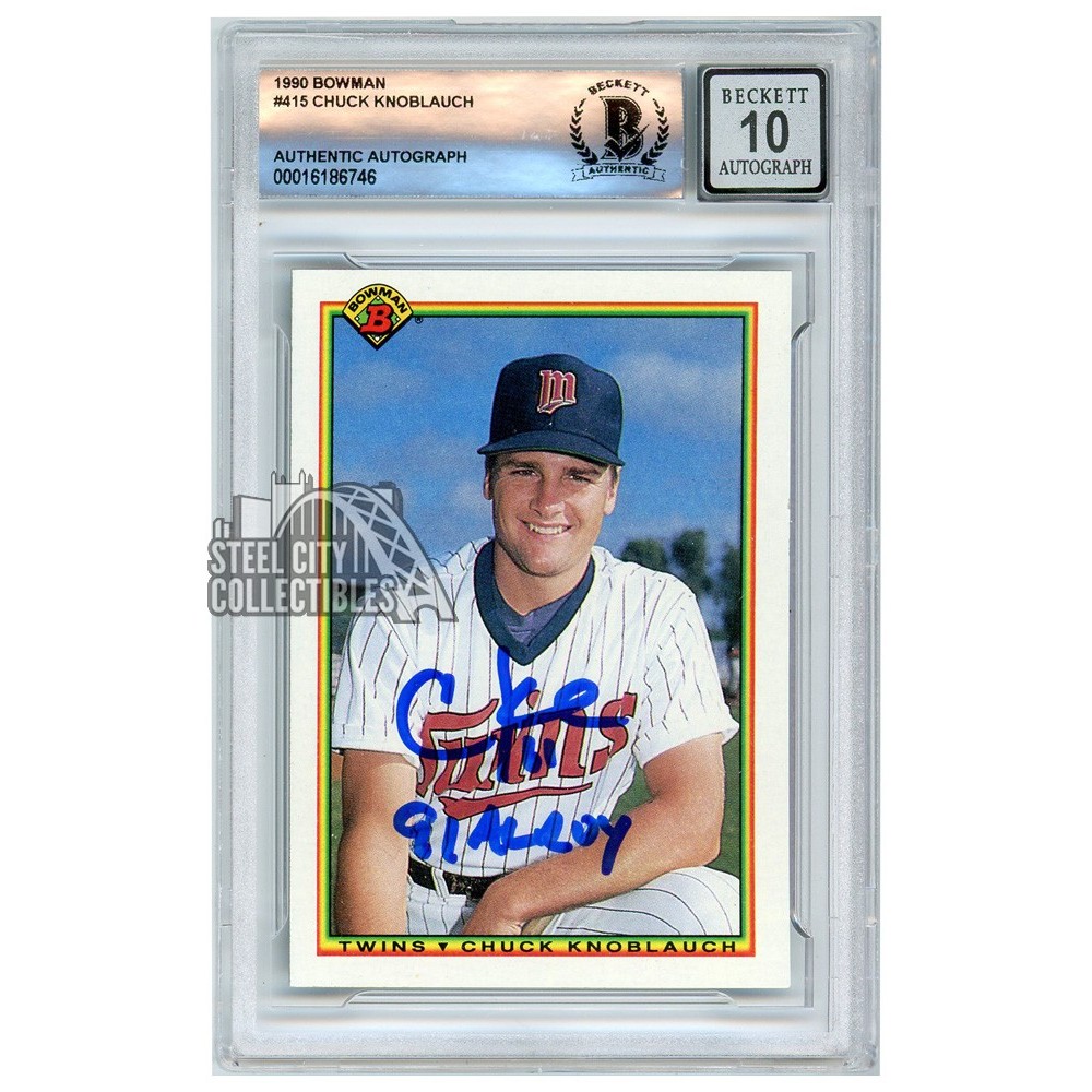 chuck knoblauch baseball card