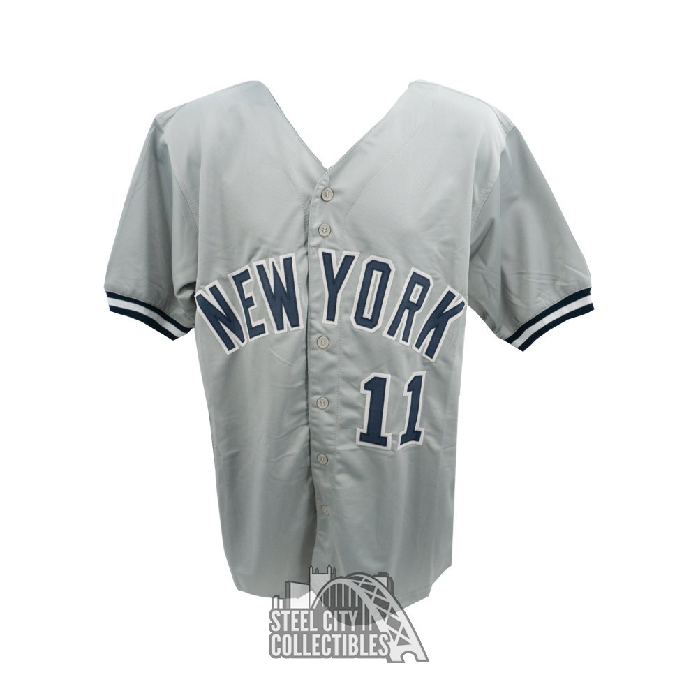 Chuck Knoblauch Autographed New York Custom Gray Baseball Jersey - BAS