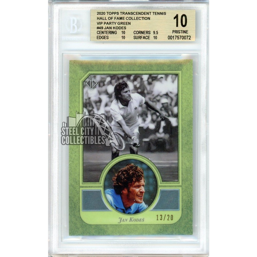 Jan Kodes 2020 Topps Transcendent Tennis VIP Green Card #49