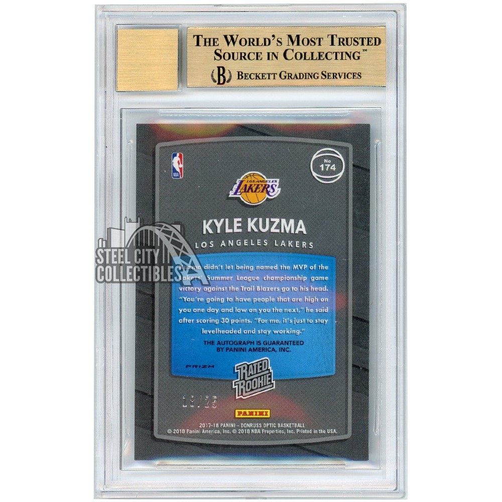 Kyle Kuzma 2017-18 Panini Donruss Optic Premium Rookie