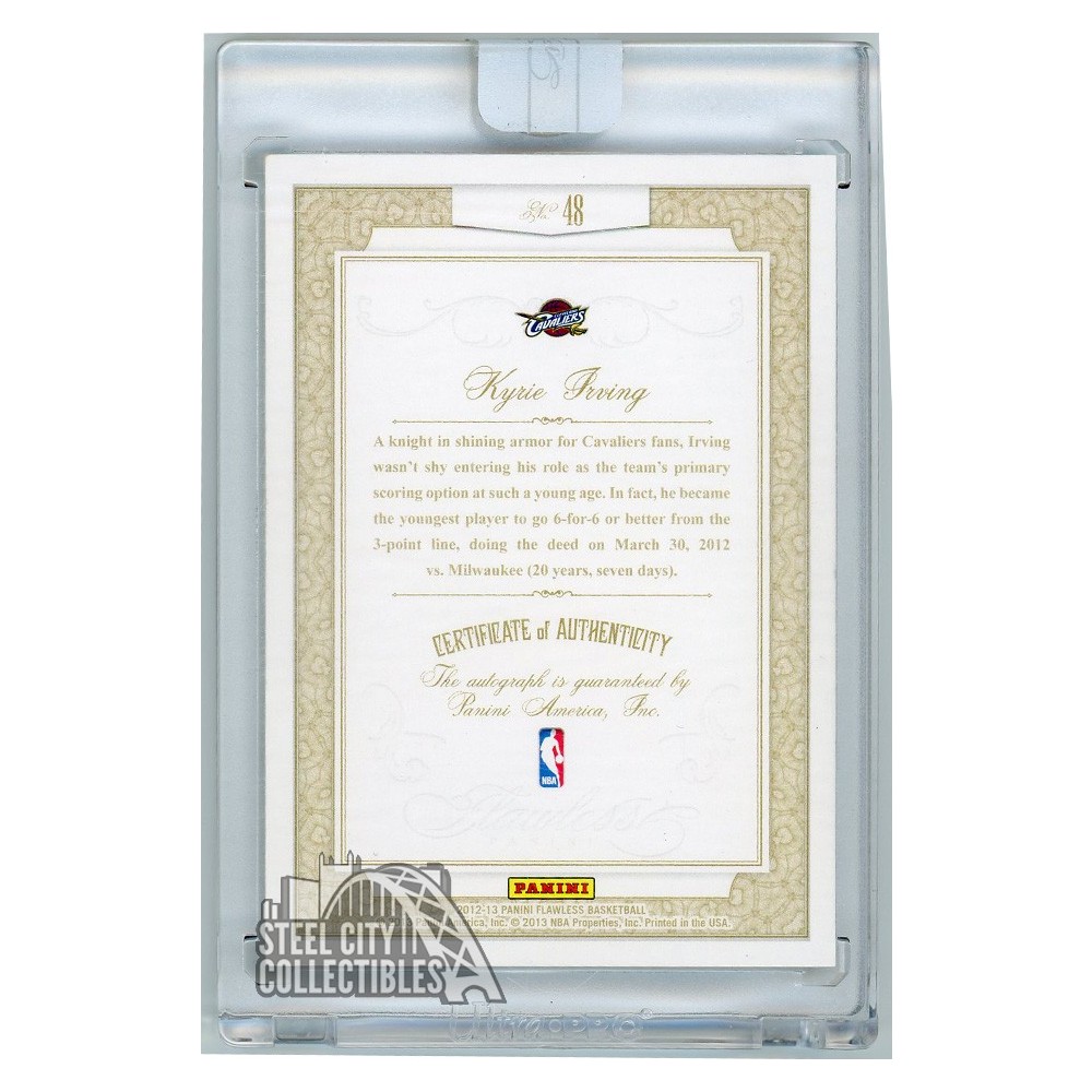 Kyrie Irving 2012-13 Panini Flawless Memorable Marks Kyrie Irving 2012-13 Panini Flawless Memorable Marks