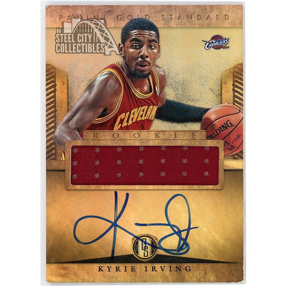 Kyrie Irving NBA 2016-17 Panini Flawless Signature Dual Patch Auto