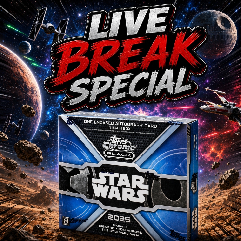LIVE BREAK SPECIAL* 2023 Topps Star Wars Chrome Black Hobby Box