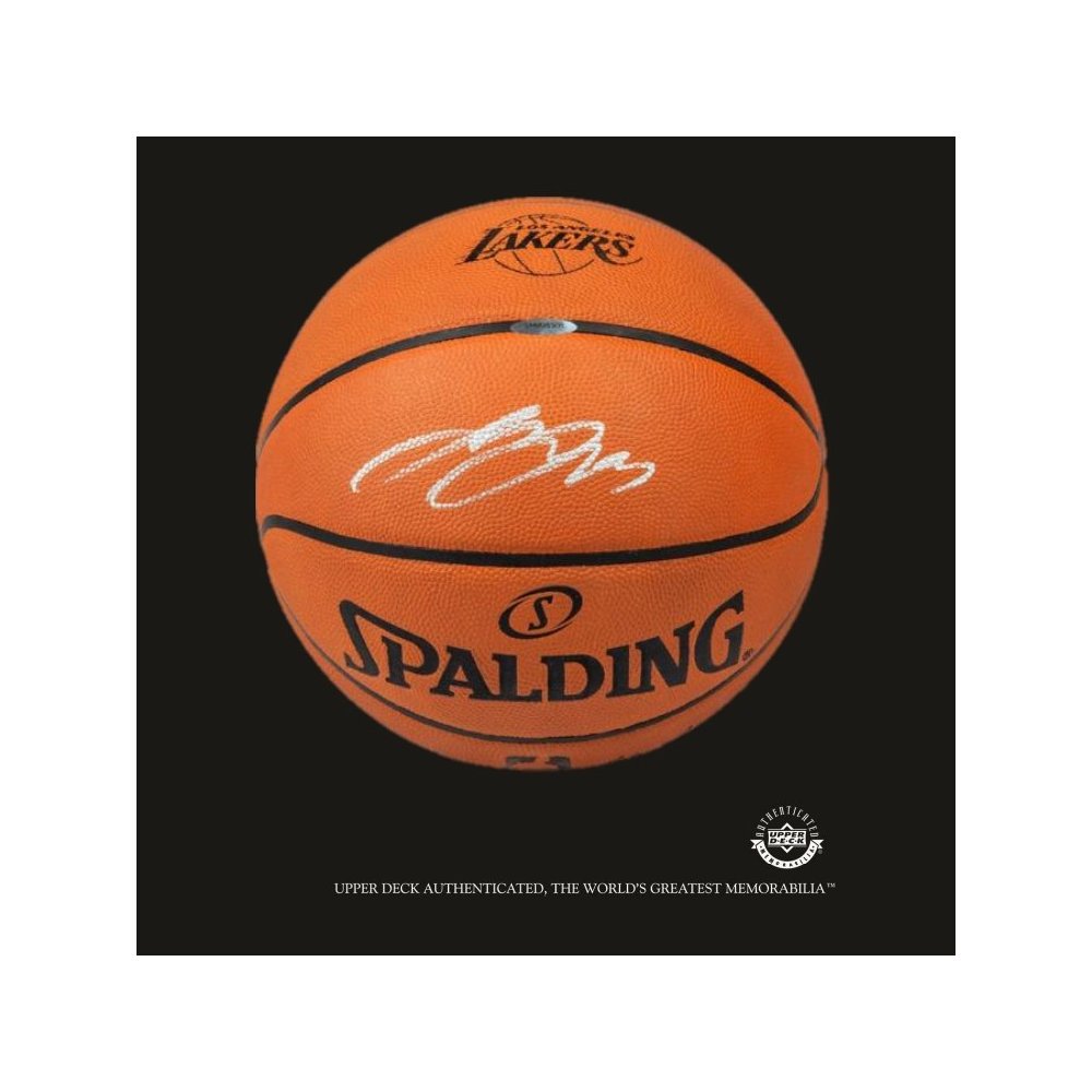 autographed lebron james basketball