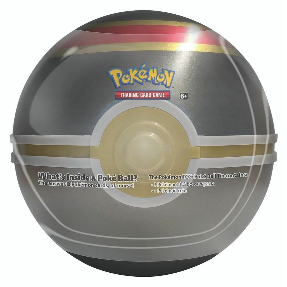 Pokémon TCG Poke Ball Tin Sealed 3 Booster Packs Sealed 2021 Trading Card Game 