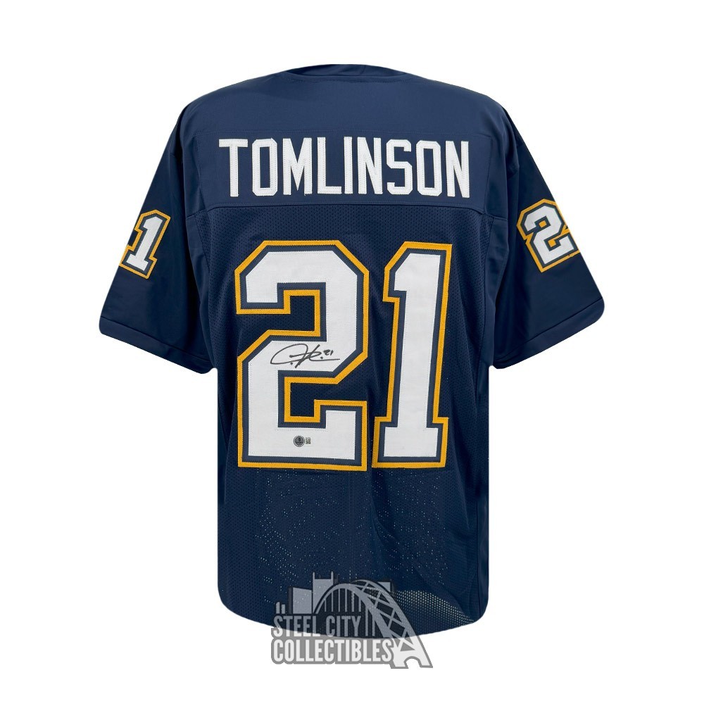 LaDainian Tomlinson Autographed San Diego Custom Navy Football