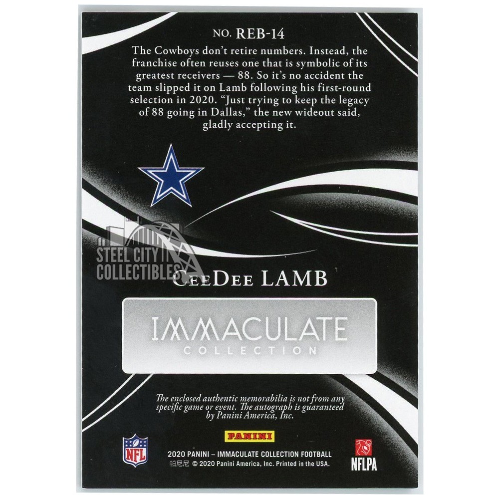 PANINI NFLカード IMMACULATE COLLECTION CAM AKERS RAMS 25/25 #DJ12 送料無料 中古 IT1 PANINI NFLカード IMMACULATE COLLECTION CAM AKERS RAMS 25/25