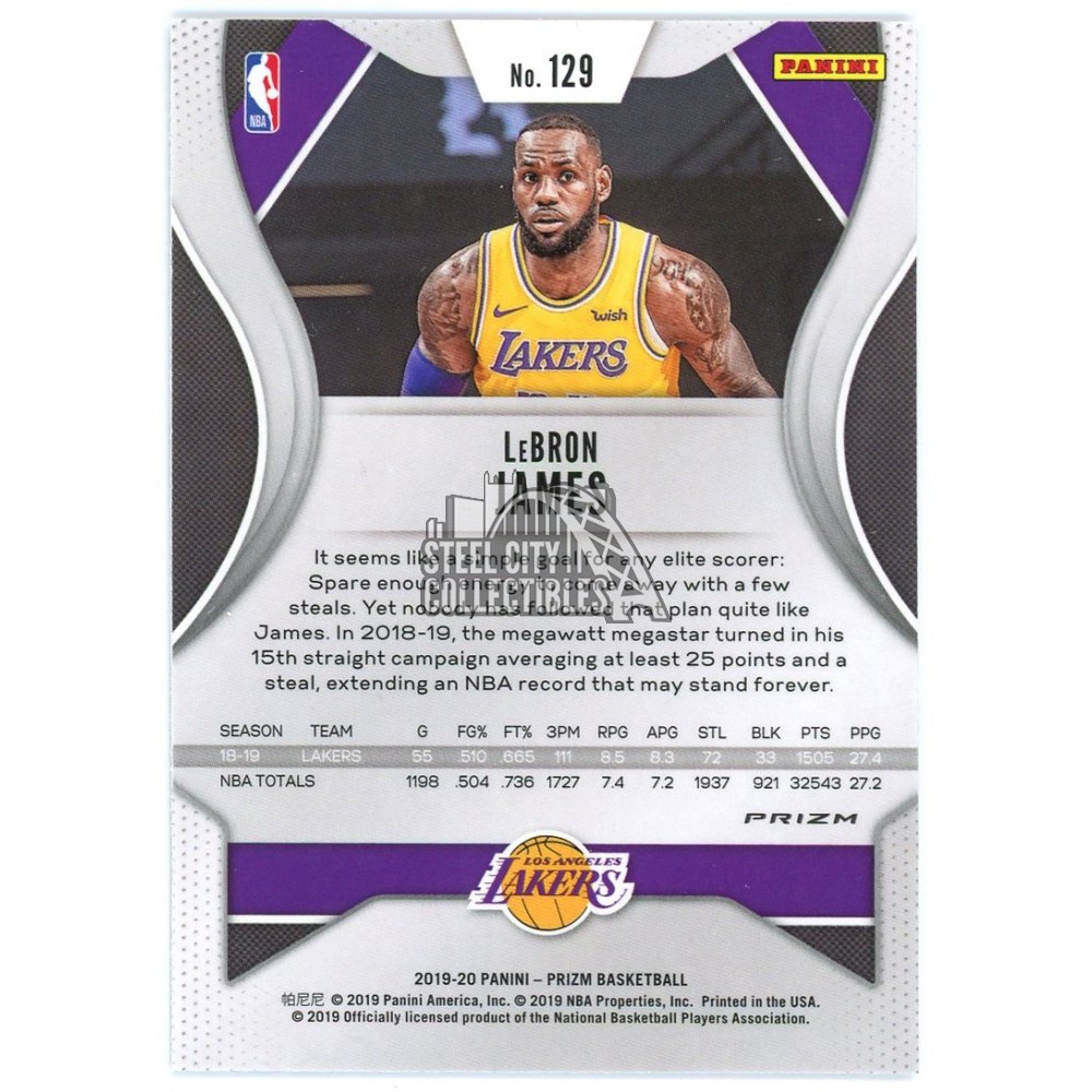 その他 2019 Panini Prizm LEBRON Silver Prizm LeBron James 2019 Prizm #129 Silver Price Guide - Sports