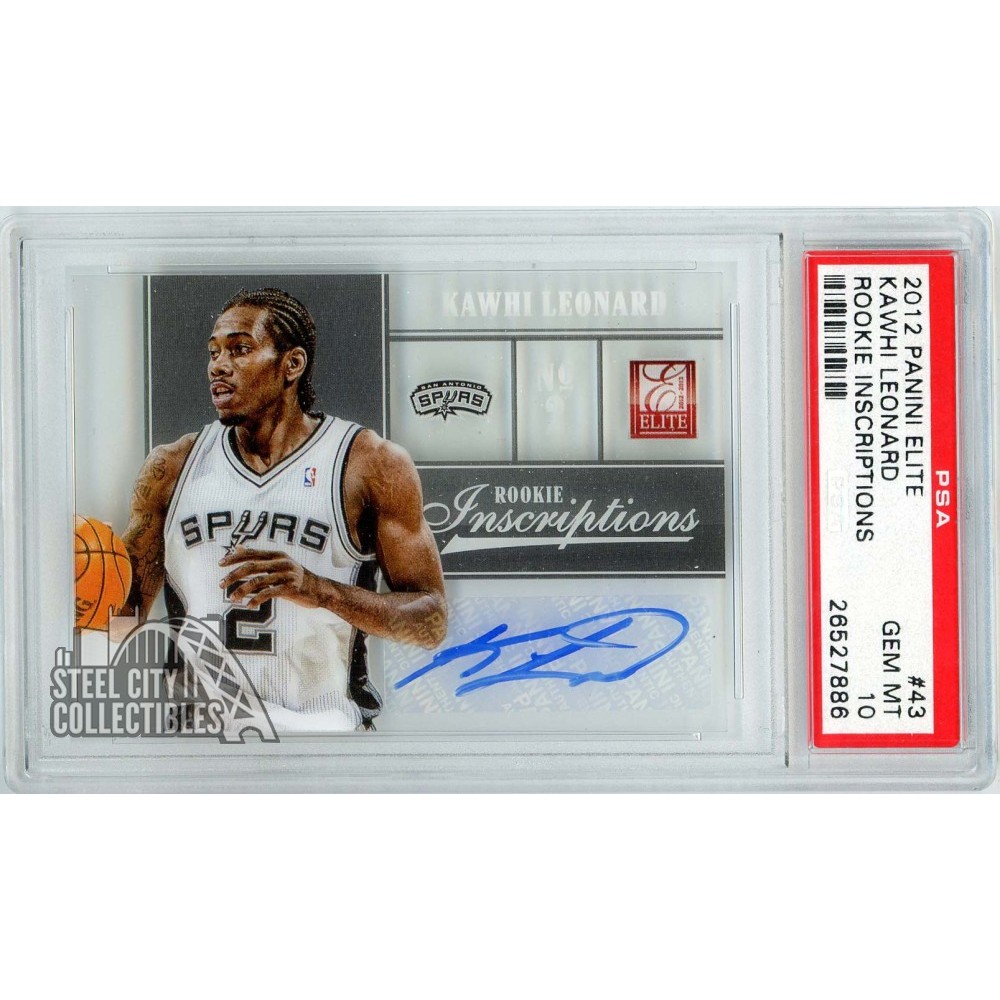 Kawhi Leonard 2012-13 Panini Elite Inscriptions Rookie Autograph