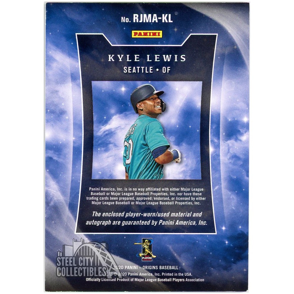 Kyle Lewis 2020 Panini Origins Rookie Tag Patch Autograph Kyle Lewis 2020 Panini Origins Rookie Tag Patch Autograph