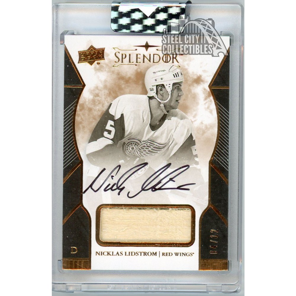 Nicklas Lidstrom 2017-18 Upper Deck Splendor Black White Stick