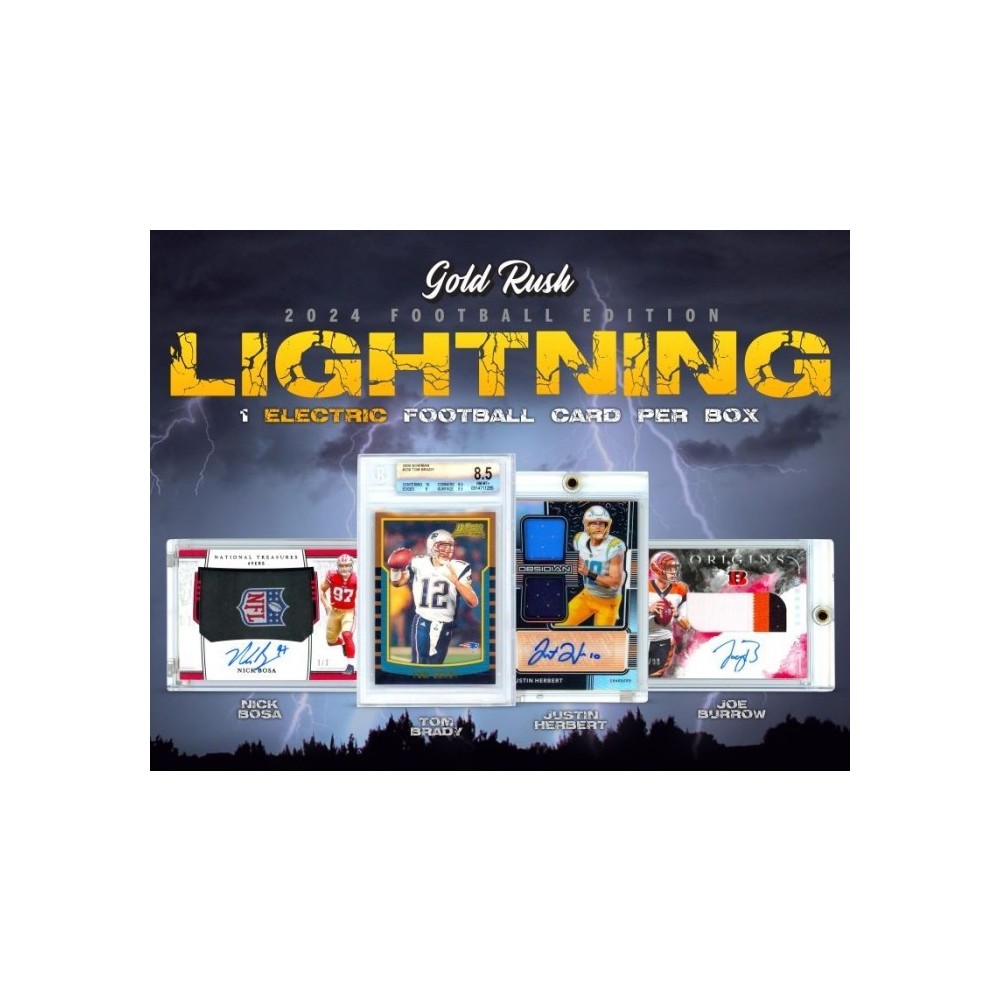 2024 Gold Rush Lightning Football 10Box Case Random Division Group Break 2 Brett Steel