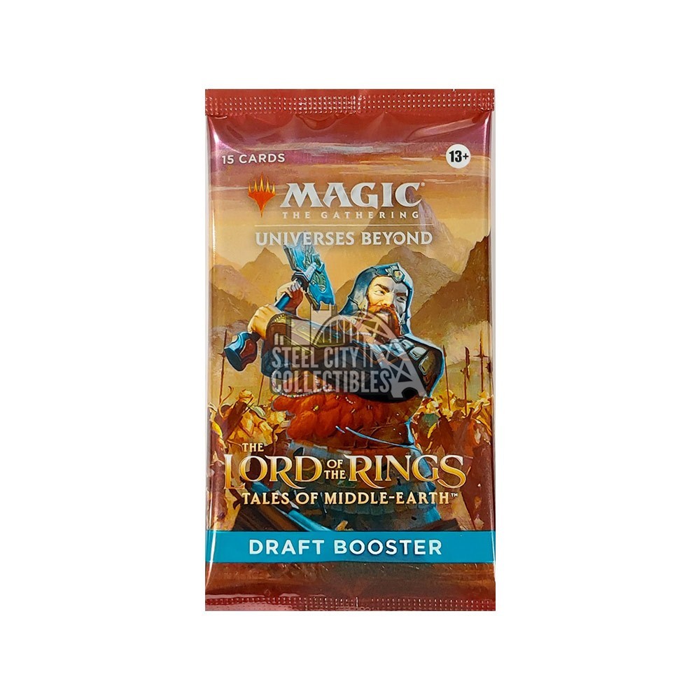 Magic the Gathering Lord of the Rings Tales of MiddleEarth Draft Booster Pack Steel City