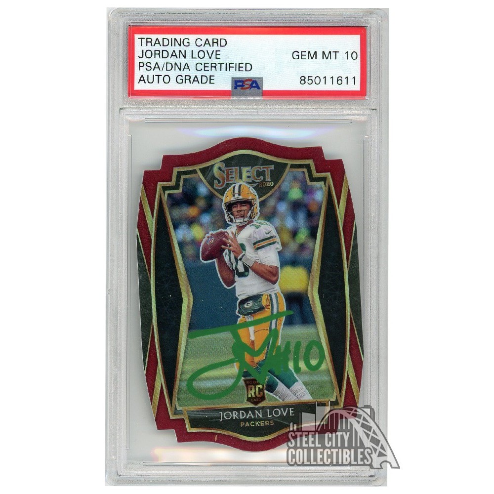 Jordan Love 2020 Panini Select Premier Level Maroon Die-Cut
