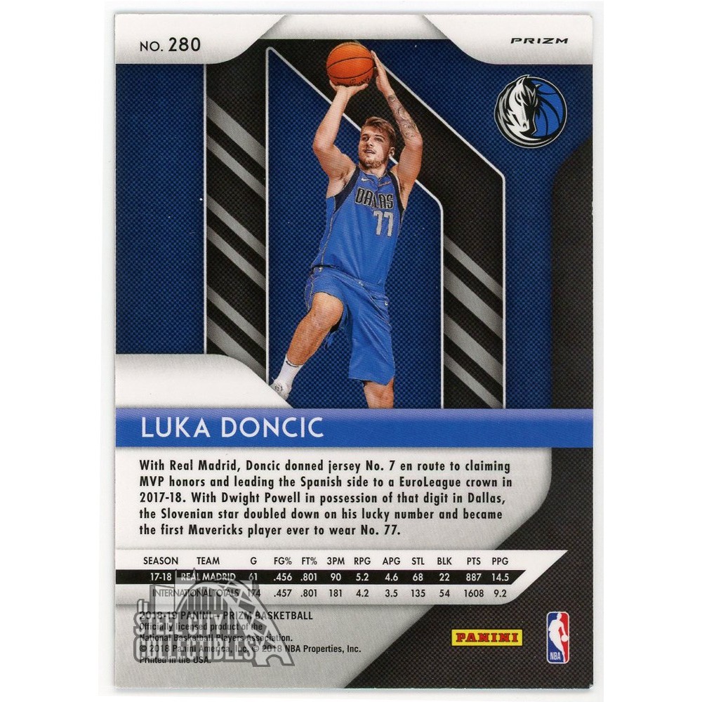 Luka Doncic 2018-19 Panini Prizm Pink Ice Prizm Rookie Card #280