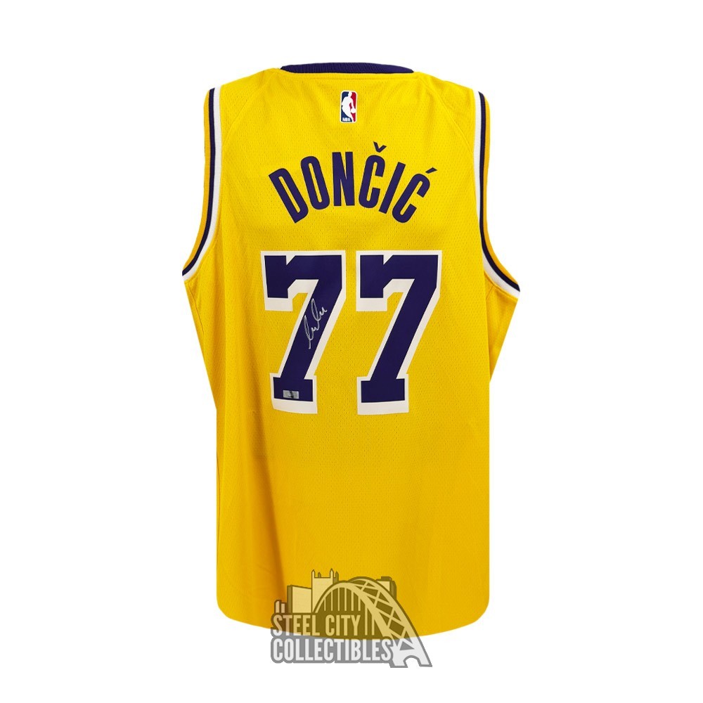 モ*グ様 刺繍 NBAユニフォーム LA Lakers Luka Doncic Nike LA Lakers Purple Luka Doncic Statement Edition