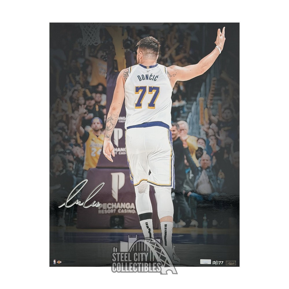 Luka Doncic Autographed Los Angeles Lakers 16x20 Basketball Photo