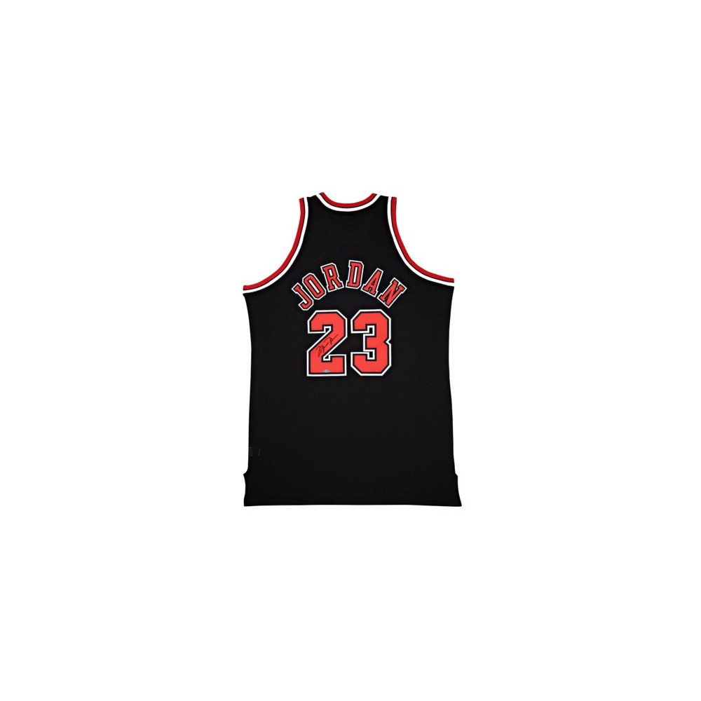 Michael Jordan Signed '97-'98 Alternate Bulls Jersey