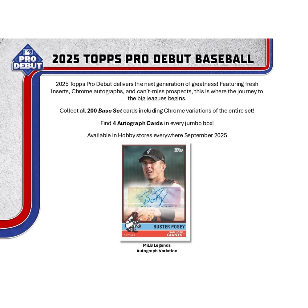 2025 Topps Pro Debut Baseball Hobby Jumbo 8-Box Case | Steel City