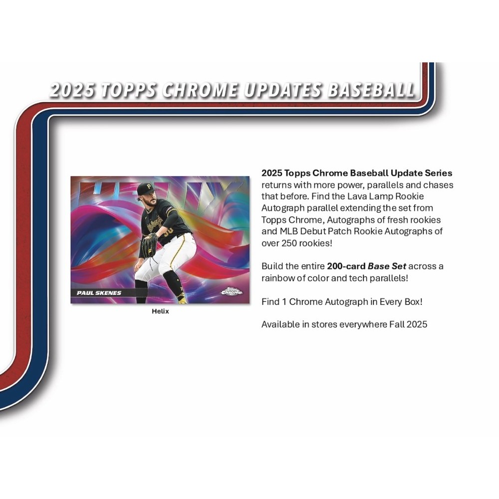 2025 Topps Chrome Update Series Baseball Hobby Box | Steel City