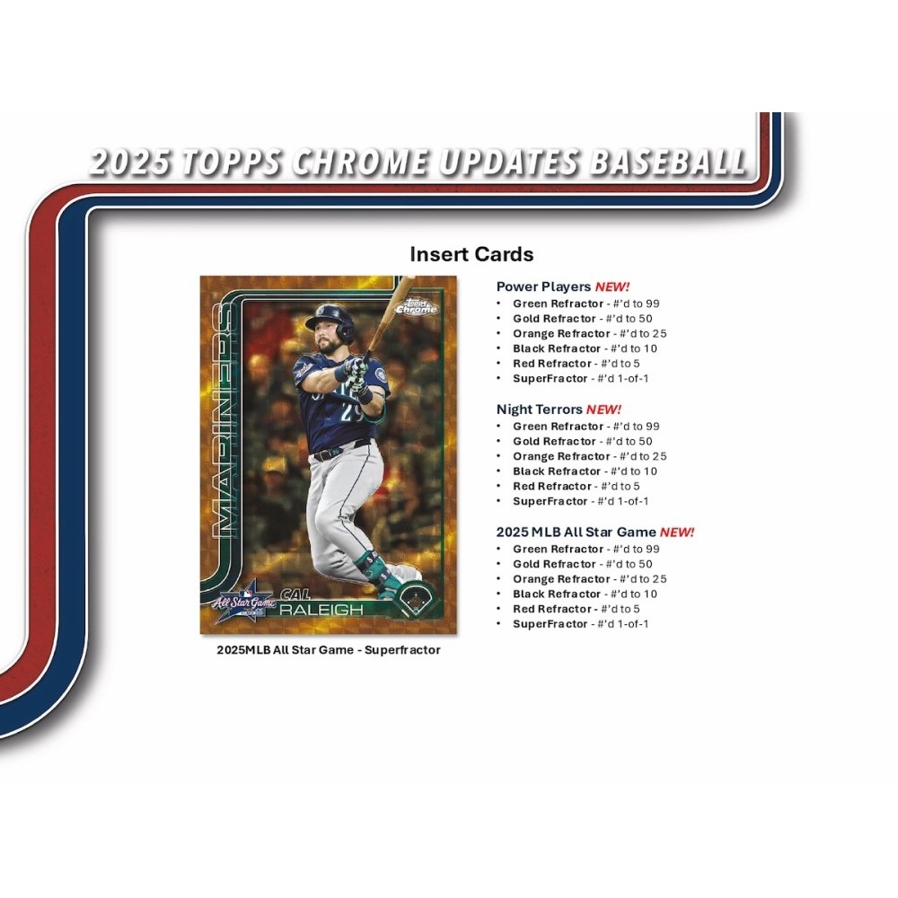 2025 Topps Chrome Update Series Baseball Jumbo Hobby Box | Steel