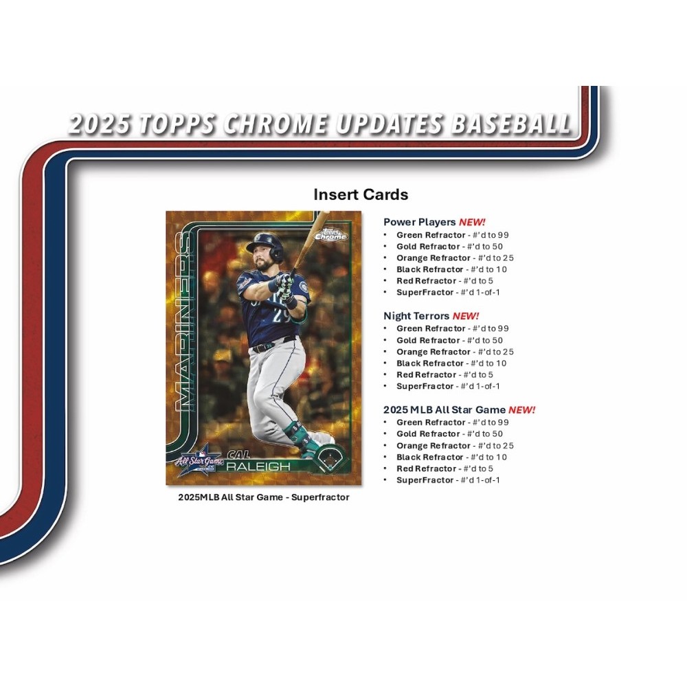 2025 Topps Chrome Update Series Baseball Mega Box | Steel City