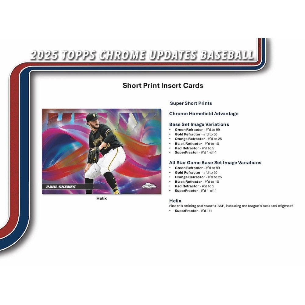 2025 Topps Chrome Update Series Baseball Mega 20-Box Case | Steel