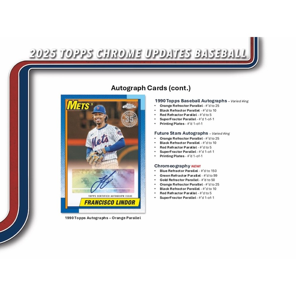 2025 Topps Chrome Update Series Baseball Mega 20-Box Case | Steel