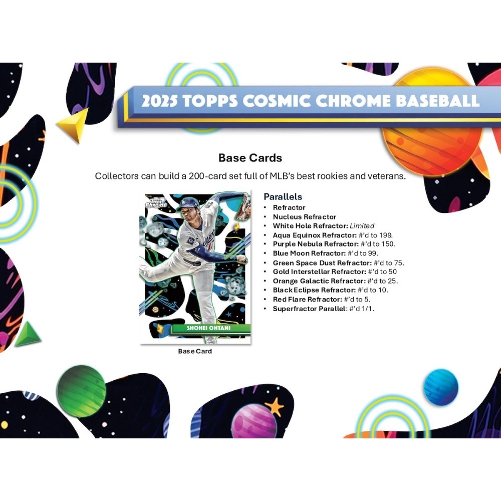 2025 Topps Cosmic Chrome Baseball Hobby 8-Box Case | Steel City