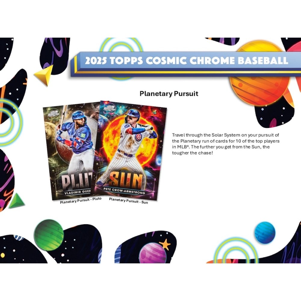 2025 Topps Cosmic Chrome Baseball Hobby Box | Steel City Collectibles