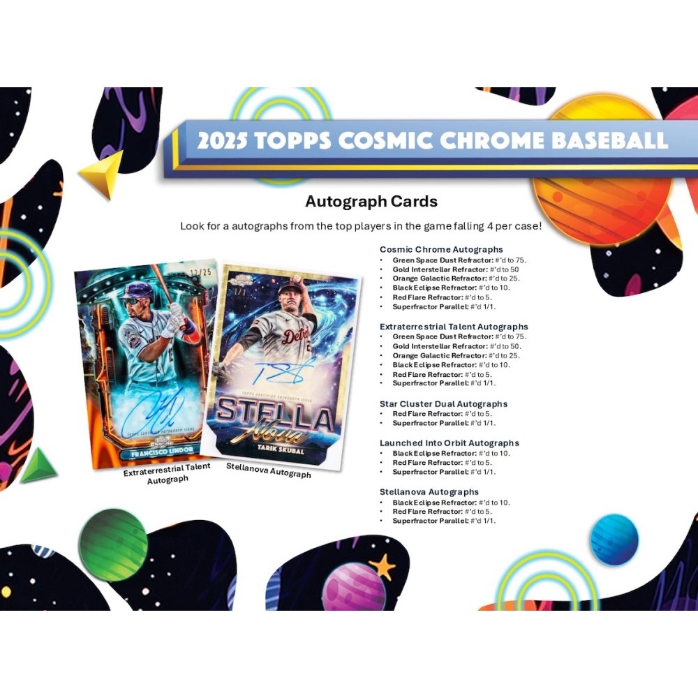 2025 Topps Cosmic Chrome Baseball Hobby Box | Steel City Collectibles