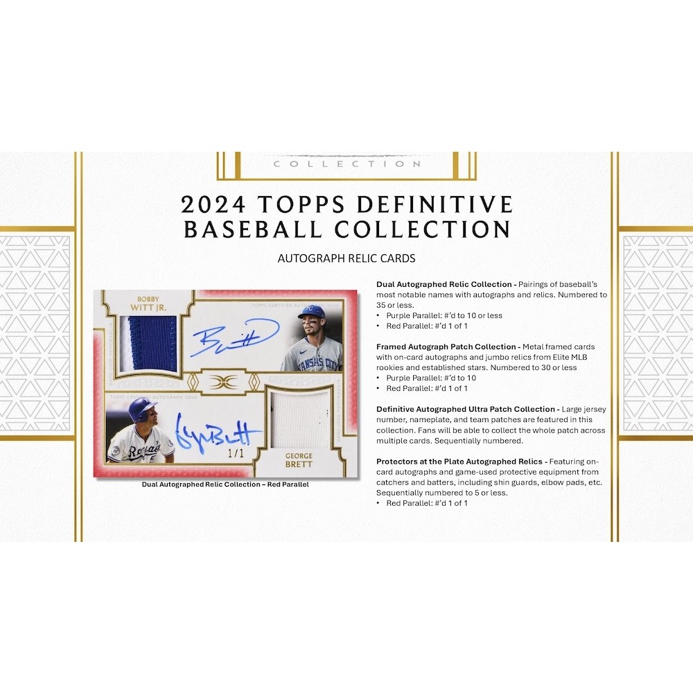 2024 Topps Definitive Baseball Hobby Box | Steel City Collectibles