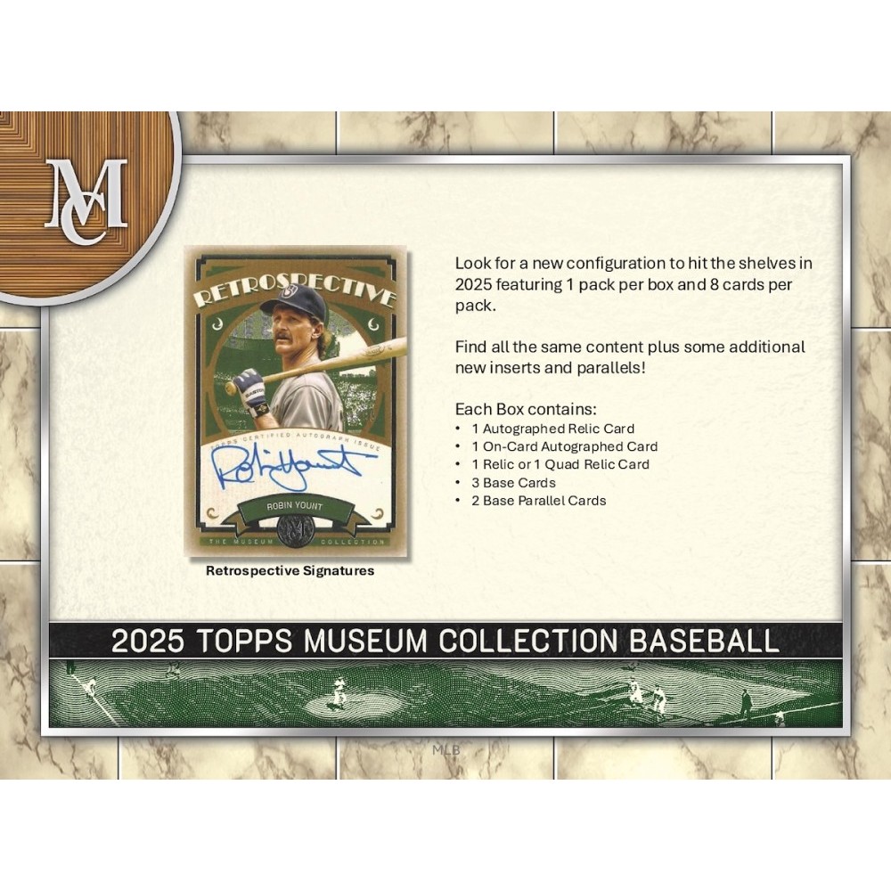2025 Topps Museum Collection Baseball Hobby Box | Steel City
