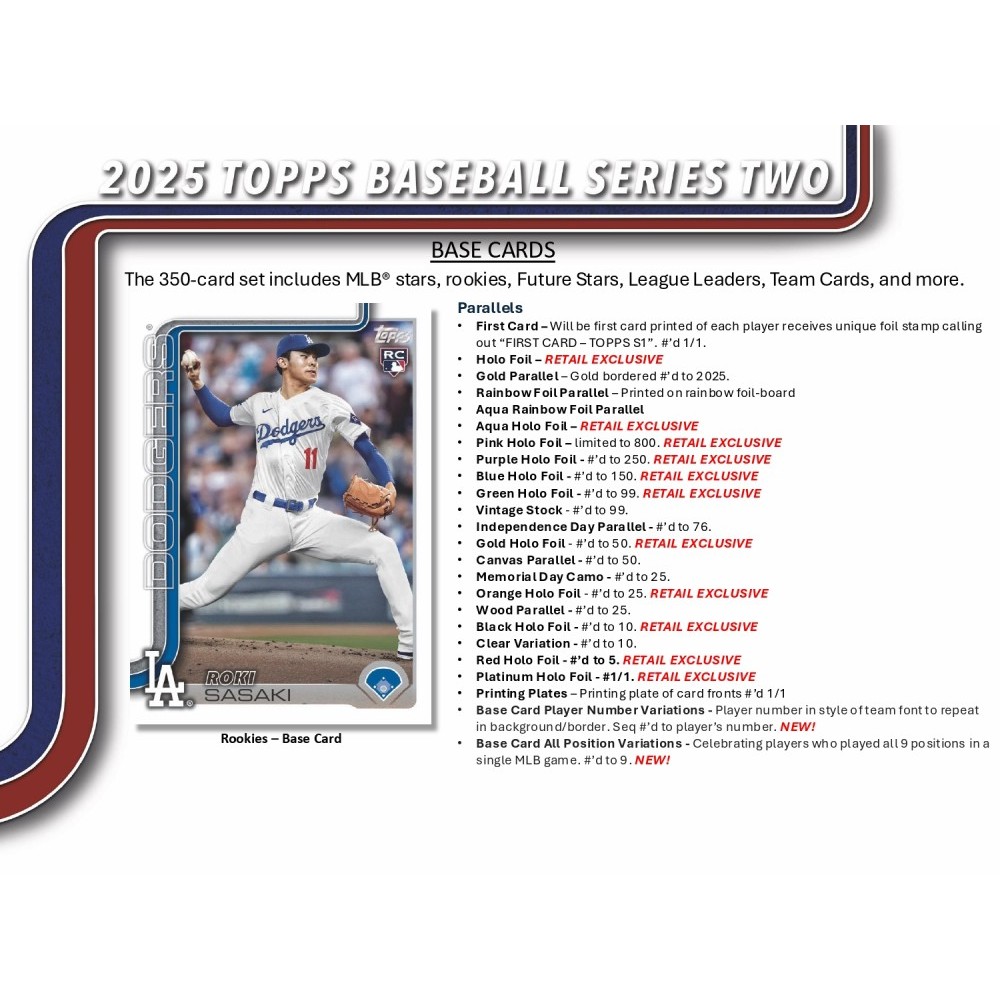 2025 Topps Series 2 Baseball Mega Box | Steel City Collectibles